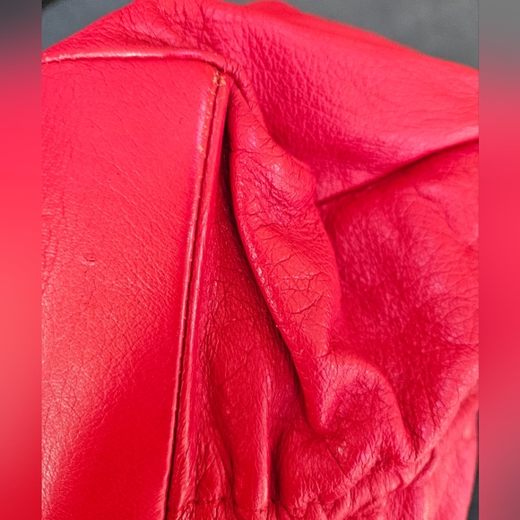 Italian Red Leather Handbag from Carla Mancini - Picture 5 of 9